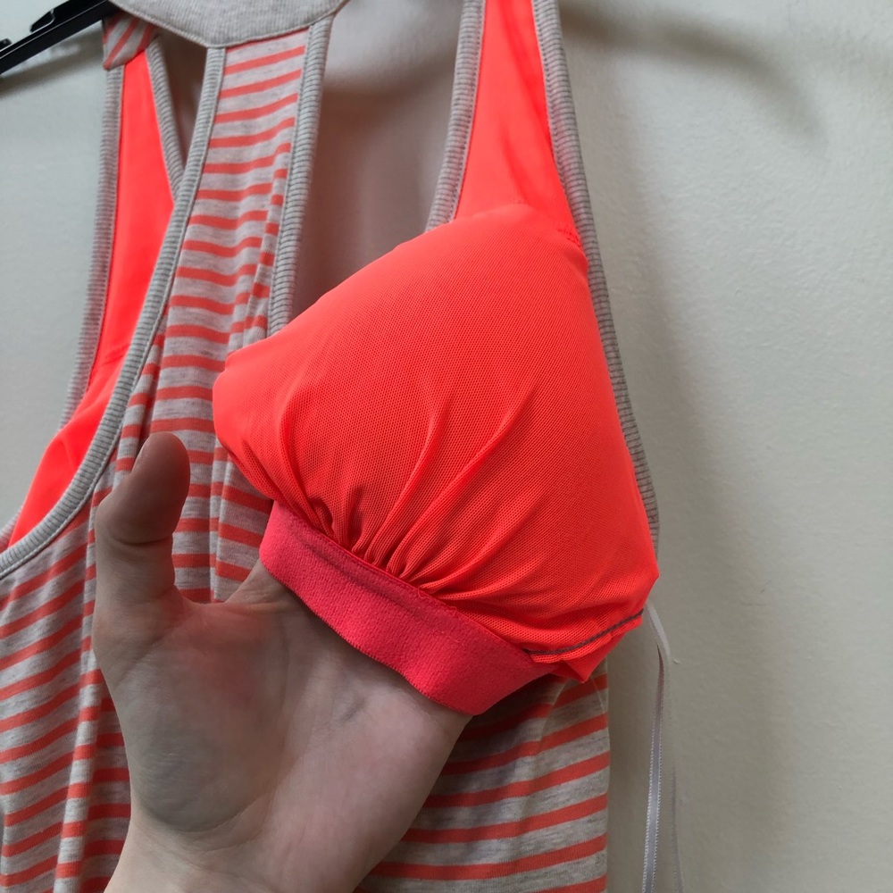 Athleta Striped Racerback Ruched Dress - Picture 6 of 6